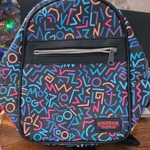 Funko Stranger Things Mini Backpack with Multicolor Geometric Design